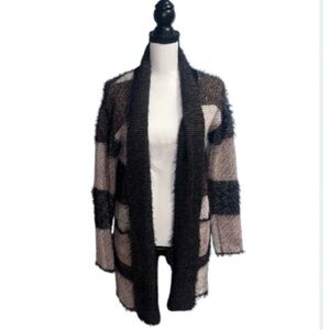 Dex- Black and tan cardigan